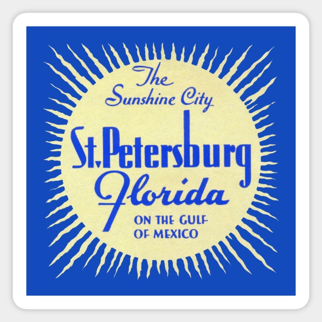 1960s St. Petersburg Florida Sticker by historicimage